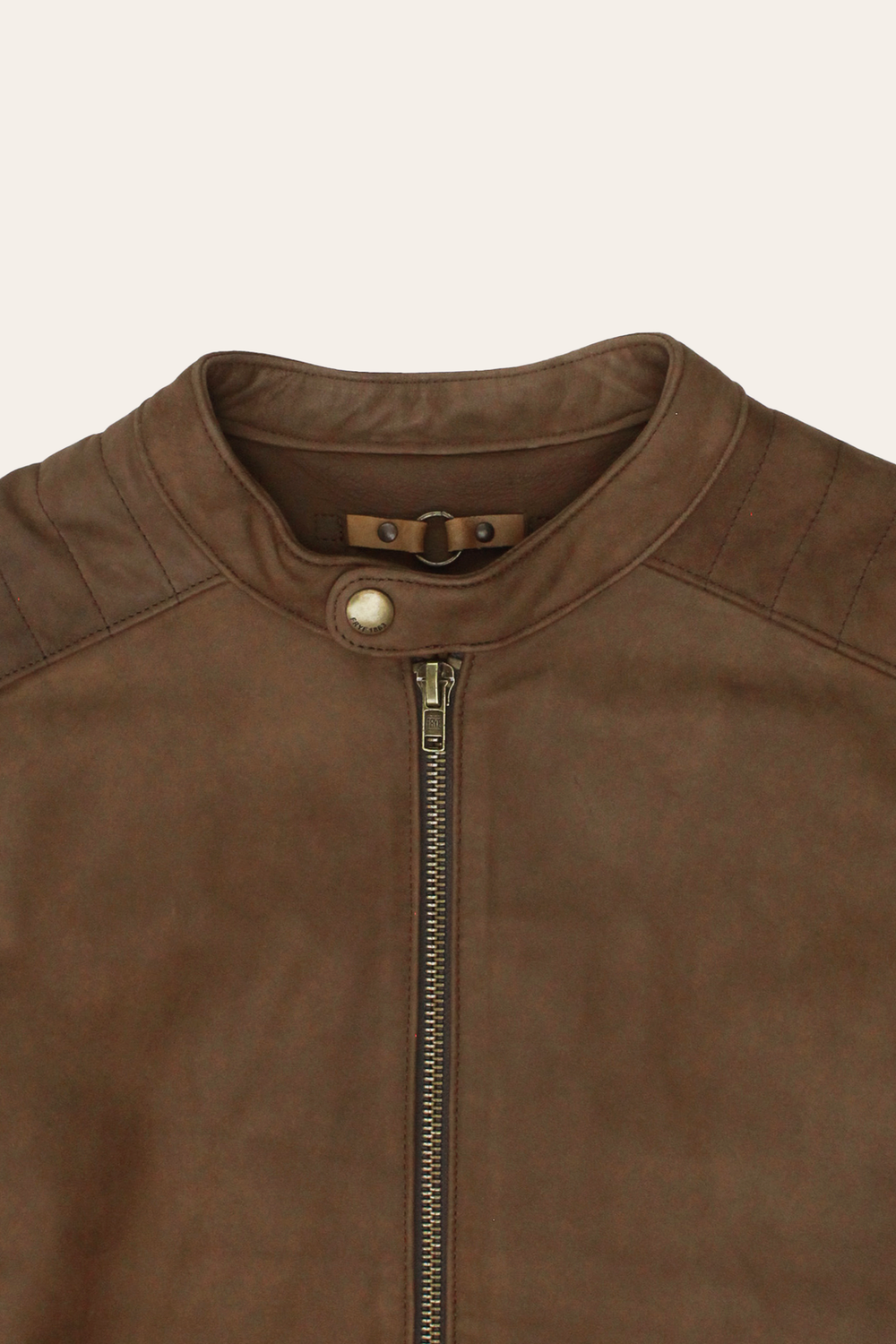 Men’s Tobacco Desert Racer Leather Jacket Tobacco