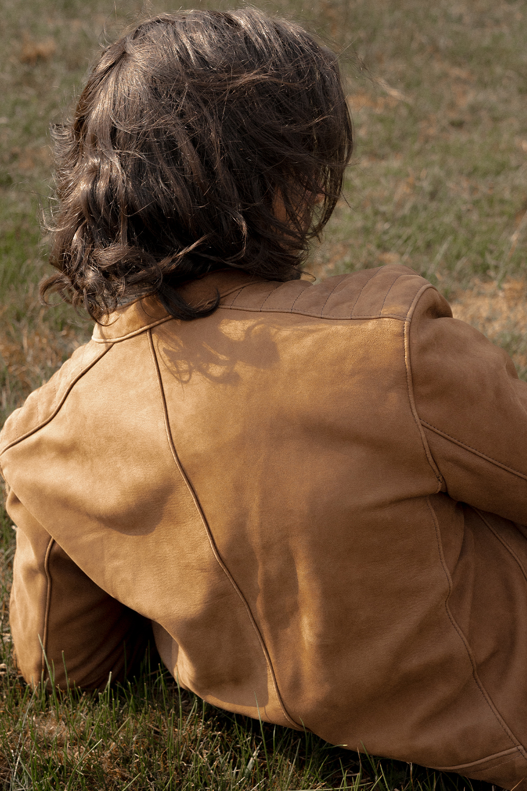 Men’s Tobacco Desert Racer Leather Jacket Tobacco