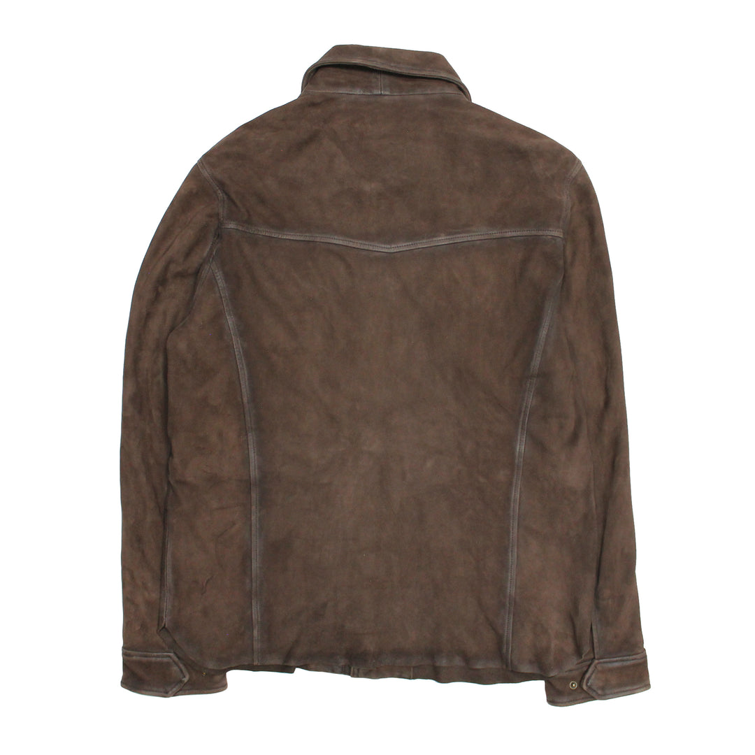 Men’s Dark Brown Brody Suede Shacket Dark brown