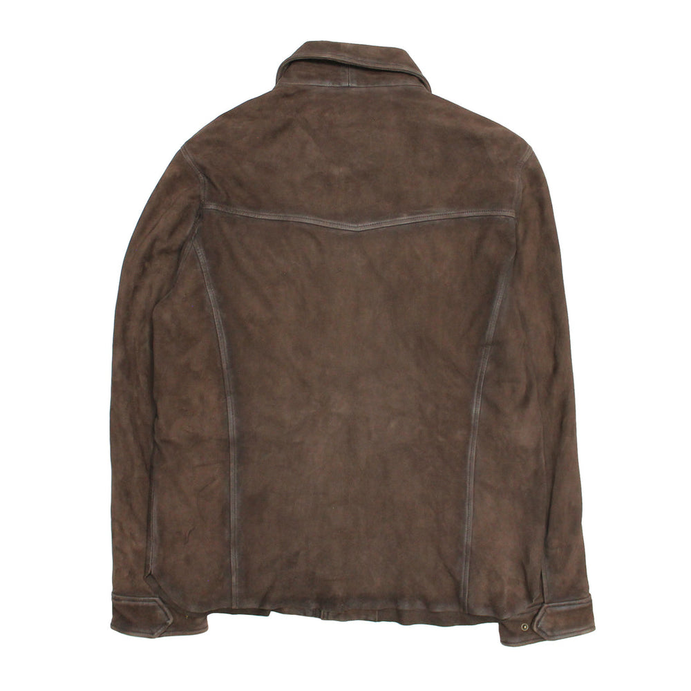 Men’s Dark Brown Brody Suede Shacket Dark brown