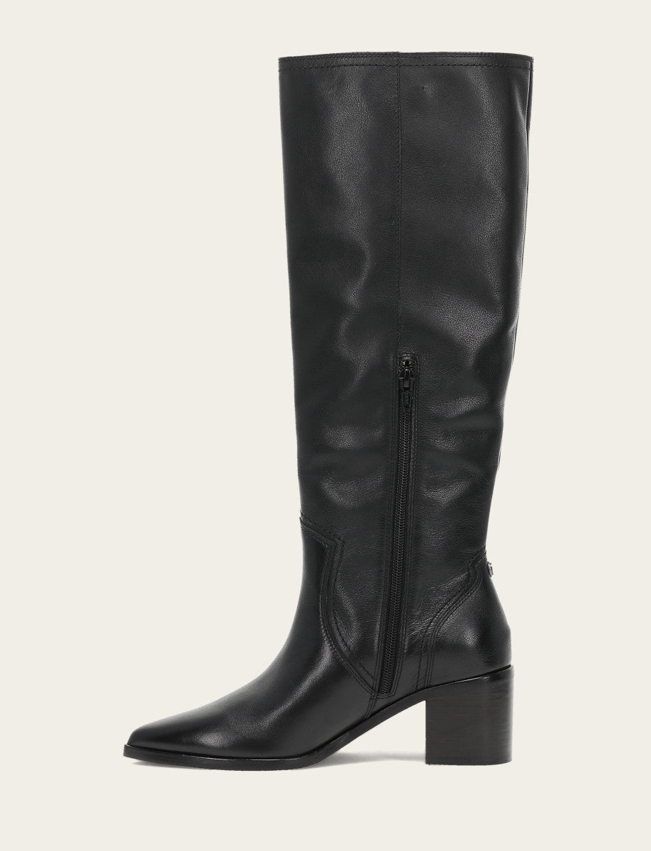 Women's Black Sadie Softy Tall Booties Black