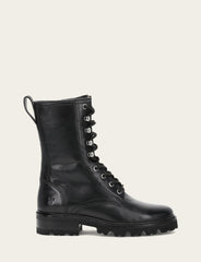Women's Black Olivia Combat Boots Black