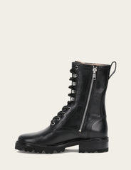Women's Black Olivia Combat Boots Black