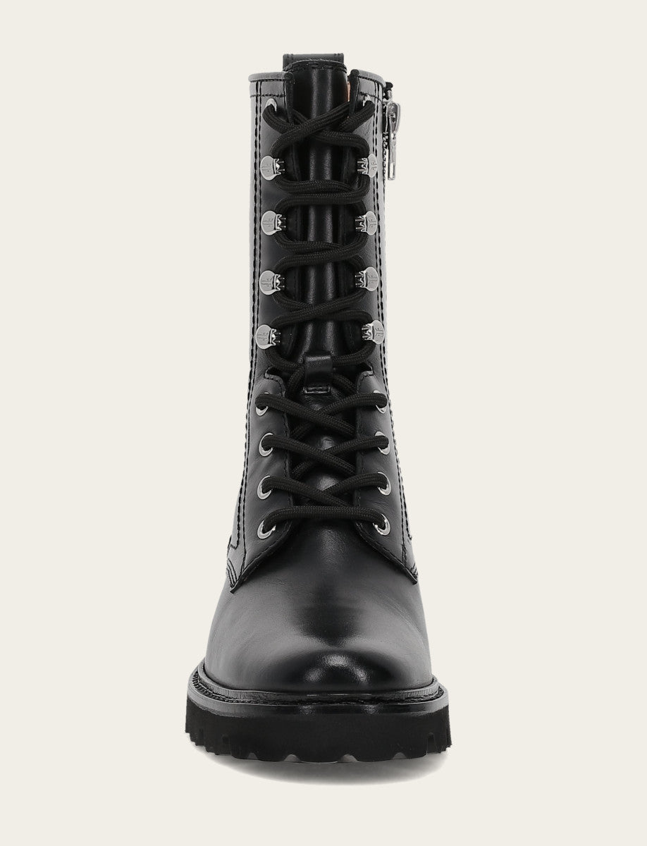 Women's Black Olivia Combat Boots Black