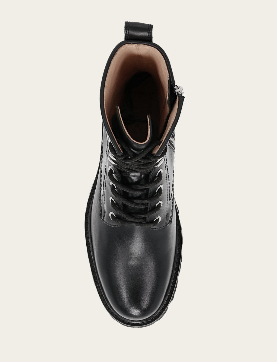 Women's Black Olivia Combat Boots Black