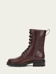 Women's Bourbon Olivia Combat Boots Bourbon