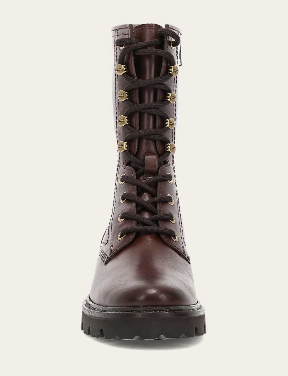Women's Bourbon Olivia Combat Boots Bourbon